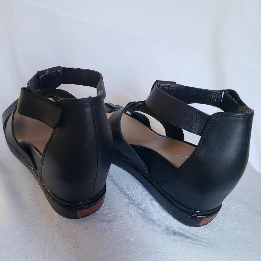 Black Gladiator Wedge Platform Sandals - Sz 9 - Dr Scholl's - Picture 12 of 14